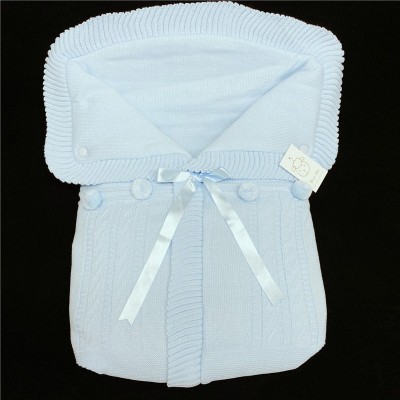 Baby Blue Knitted Sleeping Bag
