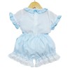 *Clearance* Baby Girl Blue Waffle Shorts With Shirt "MYD328B"