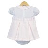 *Clearance* Baby Girl Pink Waffle Princess Dress with Pants "MYD102P"