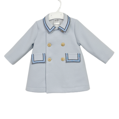 Baby Boy Blue Wool Coat "MYD2387"