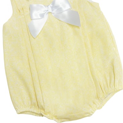 *Clearance* Baby Girl Yellow Floral Cotton Romper "MYD2341Y"
