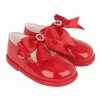 Red Patent Bow & Diamante Shoes