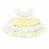 Baby Girl Pale Yellow Lace Puff Ball Dress Many Layers "2401 Yellow"