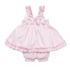 Baby Girl Pink Bow Sun Dress with Knickers "2403 Pink"