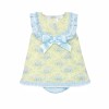 *Clearance* Baby Girl Yellow Floral Dress with Pants "MYD2301Y"