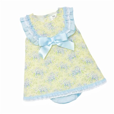 *Clearance* Baby Girl Yellow Floral Dress with Pants "MYD2301Y"