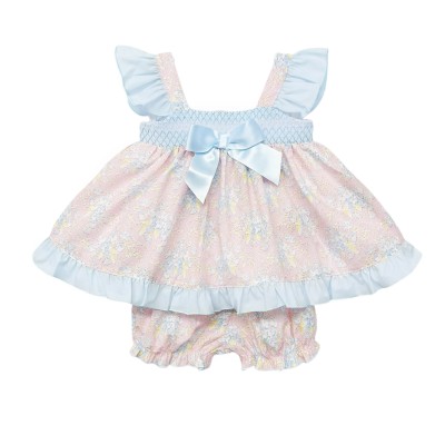 Baby Girl Pink Floral Sun...