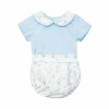 Baby Boy Blue Bunny Print Pants Set "MYD2307"