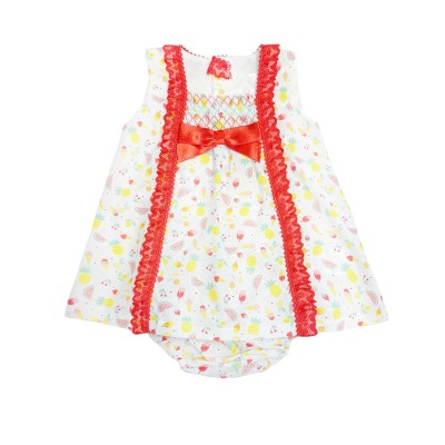 *Clearance* Baby Girl Fruit Print Lace Dress with Pants "MYD2311"