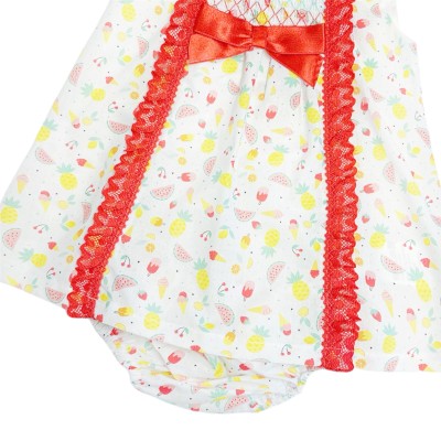 *Clearance* Baby Girl Fruit Print Lace Dress with Pants "MYD2311"