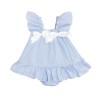 *LAYLA MAY* Baby Girl Blue Gingham Sundress with Pants "LM2401"
