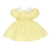 Baby Girl Pale Yellow Smocked Puff Dress "2405"