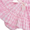 Baby Girl Smocked Pink Puff Dress with Pants "MYD2431"