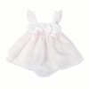 Baby Girl Pale Pink Puff Sun Dress with Pants "MYD2438P"
