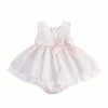 Baby Girl Pink Waffle Puff Ball Dress with Pants "MYD2441P"