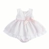 Baby Girl Pink Waffle Puff Ball Dress with Pants "MYD2441P"