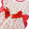 Baby Girl Red Floral Frilly Shoulder Romper "MYD2471"