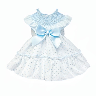 Baby Girl White with Blue...