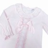 Baby Girl Pink Cotton Lace Dress with Pants "MYDC001P"