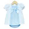 *Clearance* Baby Girl Blue Waffle Dress with Pants "MYD2202B"