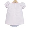 *Clearance* Baby Girl White Pink Dress with Pants "MYD2202P"