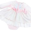 *Clearance* Baby Girl Pink Cotton Puff Ball Dress with Pants "MYDH002P"