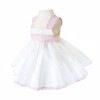 Baby Girl Pink &Cream Sheer Puff Ball Dress with Pants "MYD2403"