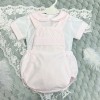 Baby Girl Pink Smocked Romper with Top"MYD2450P"