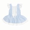 *Clearance* Baby Girl Blue Stripe Puff Dress "2004 Blue"
