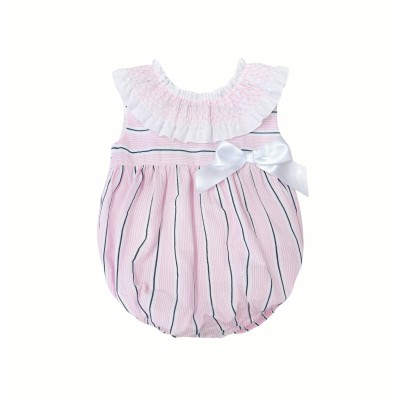 Baby Girl Pink&Navy Stripe...