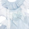 *Clearance* Baby Girl Blue Frilly Bottom Romper with Top "2406 Blue"