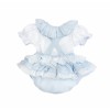 *Clearance* Baby Girl Blue Frilly Bottom Romper with Top "2406 Blue"