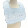 Baby Boy Blue Waffle Bibs with Ribbon "Bib-02"