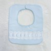 Baby Boy Blue Waffle Bibs with Ribbon "Bib-02"