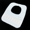 Baby Boy Blue Waffle Bibs with Ribbon "Bib-02"