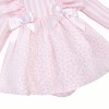 *Clearance* Pink Floral Frilly Shoulder Puff Dress with Pants "MYDB2476"