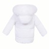 *Clearance* White Puffer Coat with Faux Fur Hood "MYD412W"
