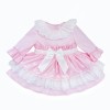 *Clearance* Baby Girl Pink Jacquard Lacey Puff Ball Dress "2424"