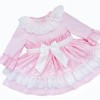 *Clearance* Baby Girl Pink Jacquard Lacey Puff Ball Dress "2424"