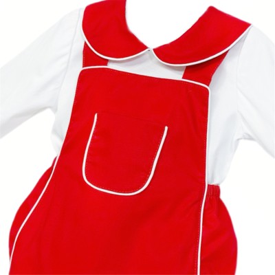 *Clearance* Baby Unisex Red Cotton Romper with Shirt "2432"