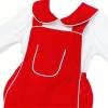 *Clearance* Baby Unisex Red Cotton Romper with Shirt "2432"