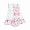 Baby Girl Waffle Dress Pink Floral Details with Pants "2503"