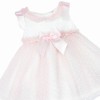 Baby Girl Pink Tulle Mesh Dress with Satin Bow "2508 Pink"