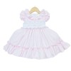 Baby Girl Pink Smocked Dress Puff Ball Dress "2512 Pink"