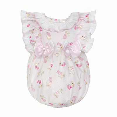Baby Girl Pink Teddy Print...