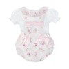 Baby Girl Pink Teddy Frilly Romper with Top "2516"