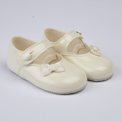 Ivory Patent Little Rose...