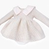 Baby Girl Pink Peach Cozy Winter Dress with Pants "MYD25229"
