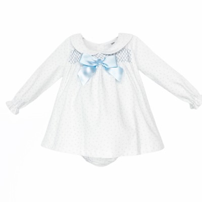 Baby Girl White Blue Love...