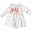 Baby Girl Pink Bunny Smock Dress with Pants "MYD25217"